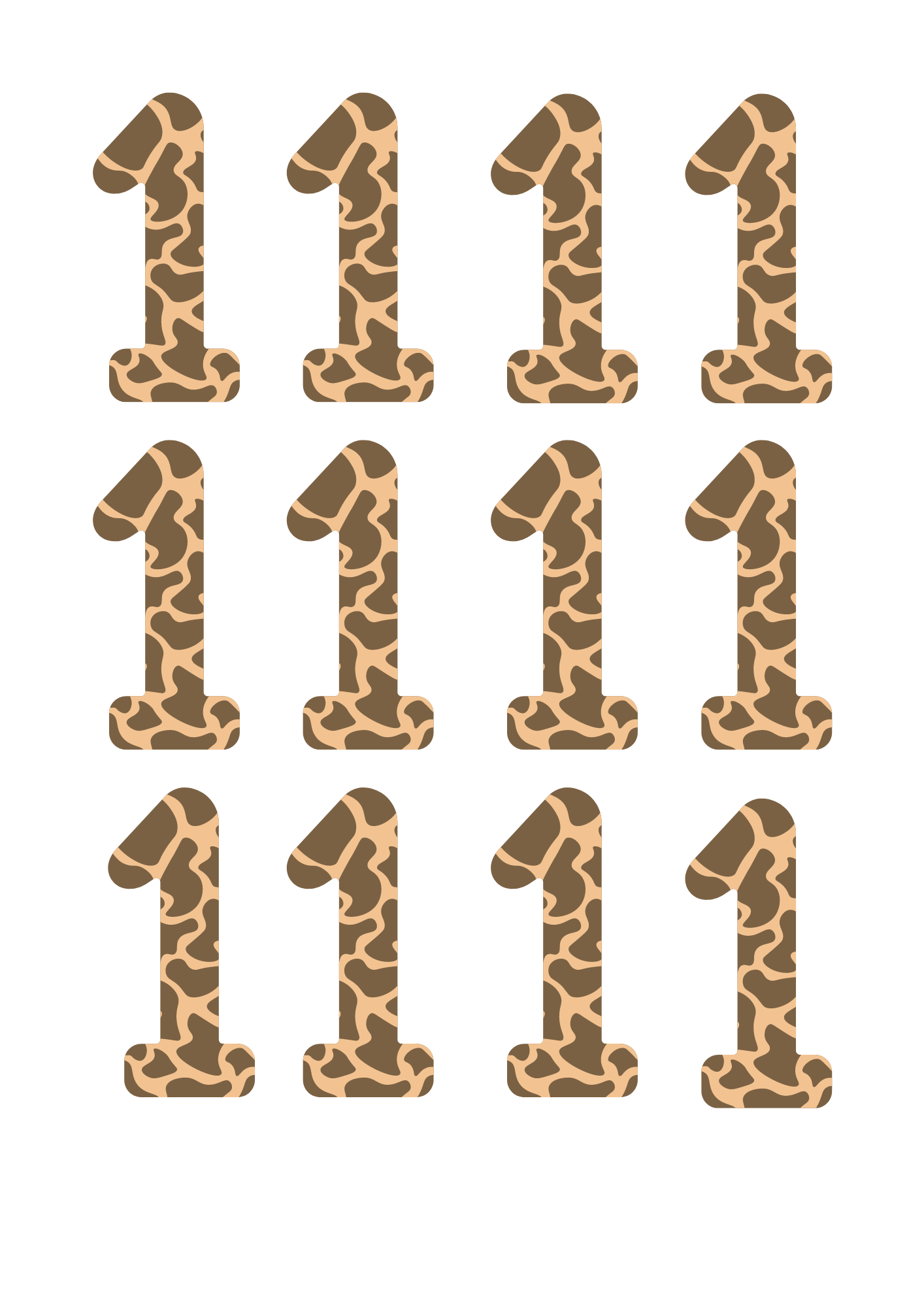 1girafe Kit Déco Anniversaire Personnalisable