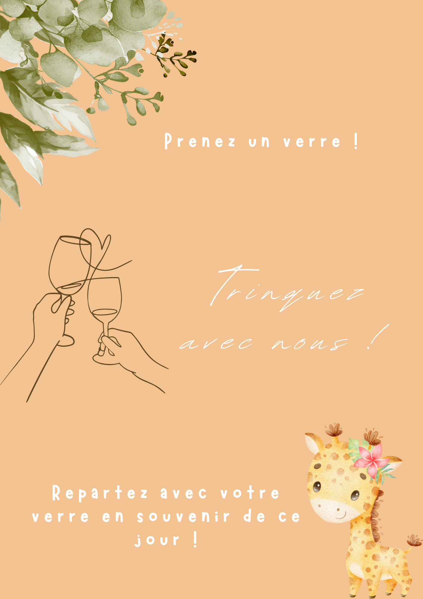 affichetchin-tchin Kit Déco Anniversaire Personnalisable