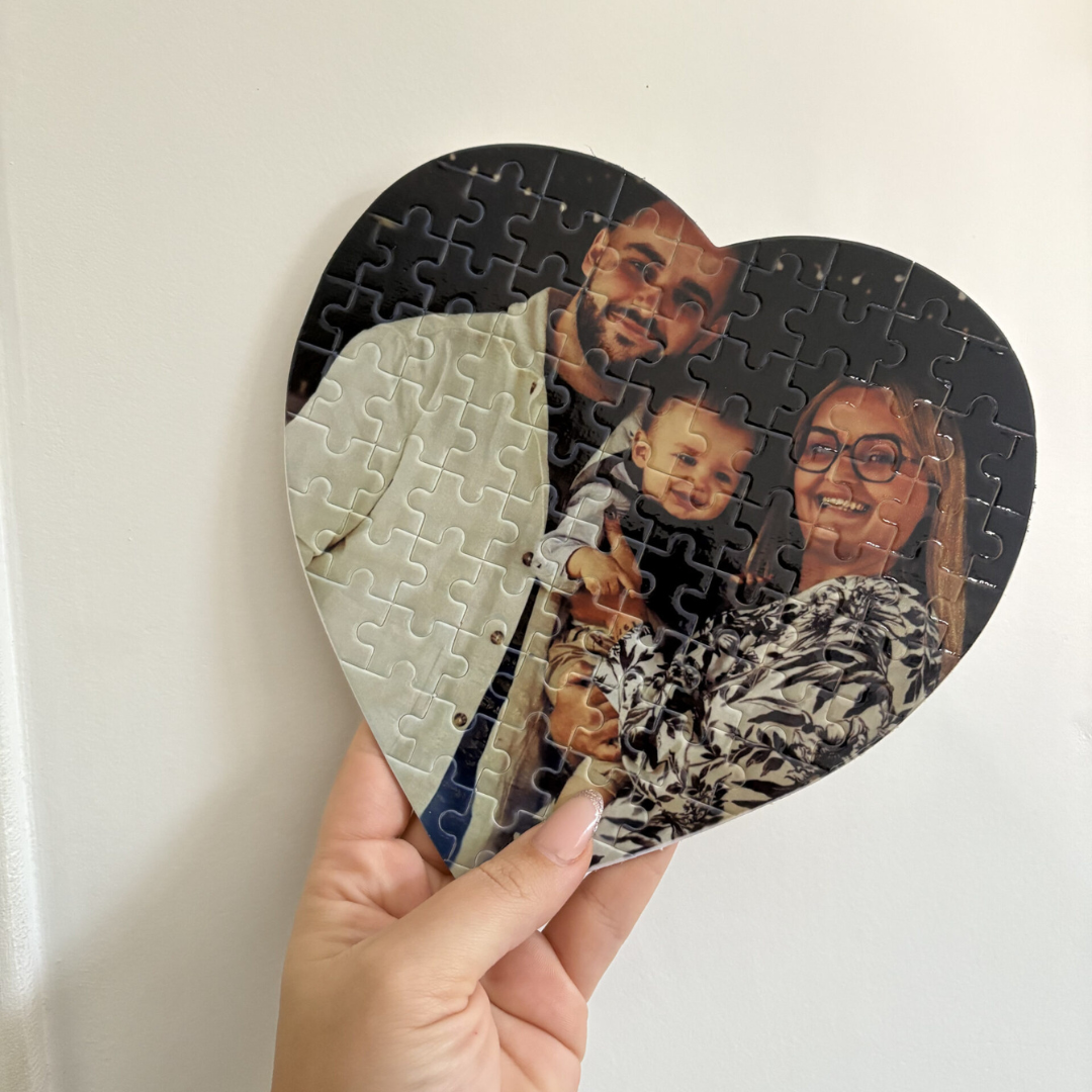 Puzzle 100% Personnalisable – Rectangle ou Cœur