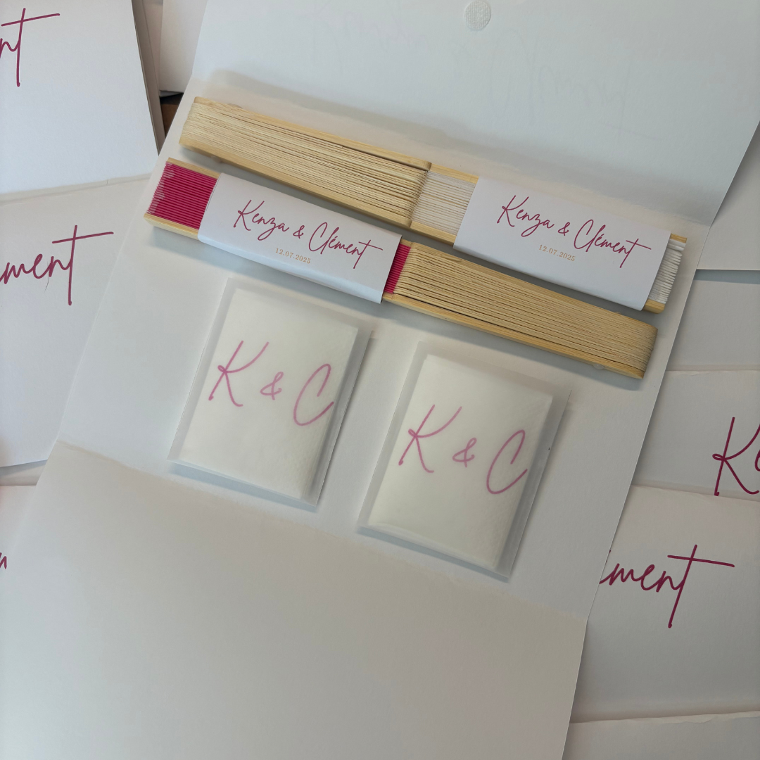 60 Pochette invité mariage personnalisée