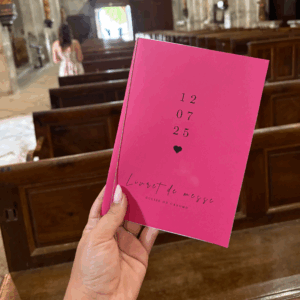 Livret de messe mariage personnalisé
