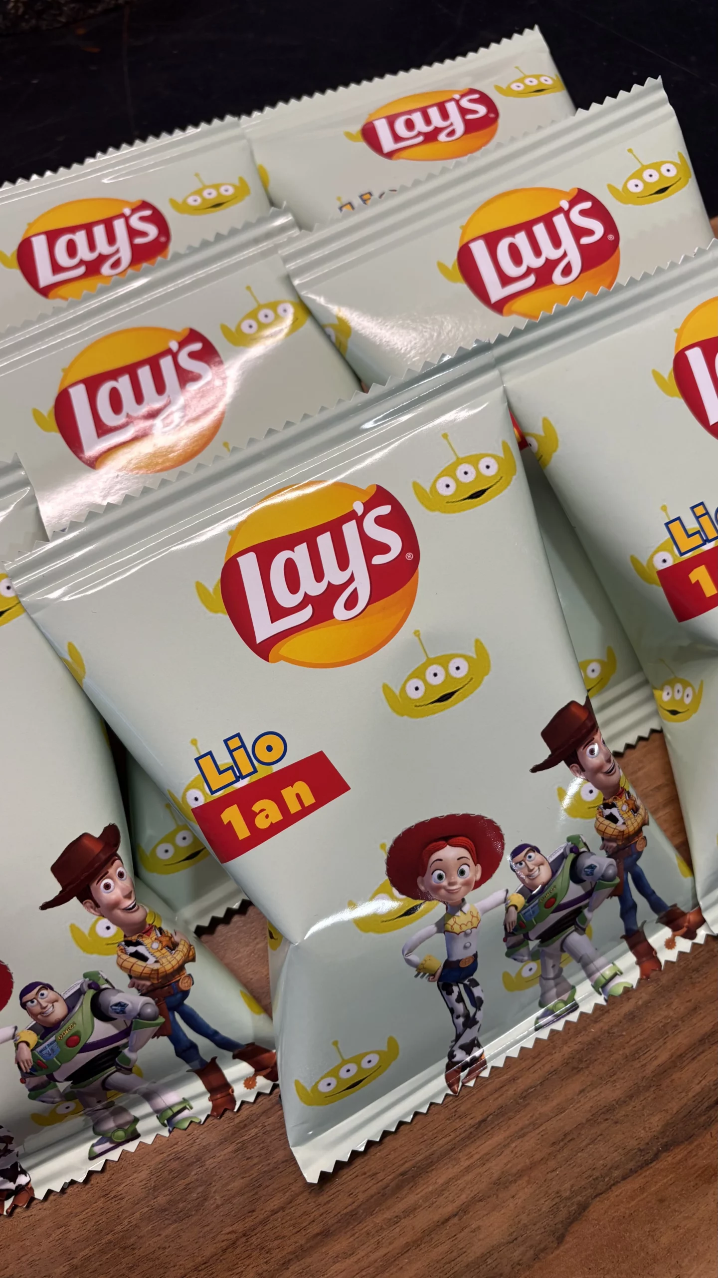 Sachet chips personnalisé pour anniversaire ou événement festif