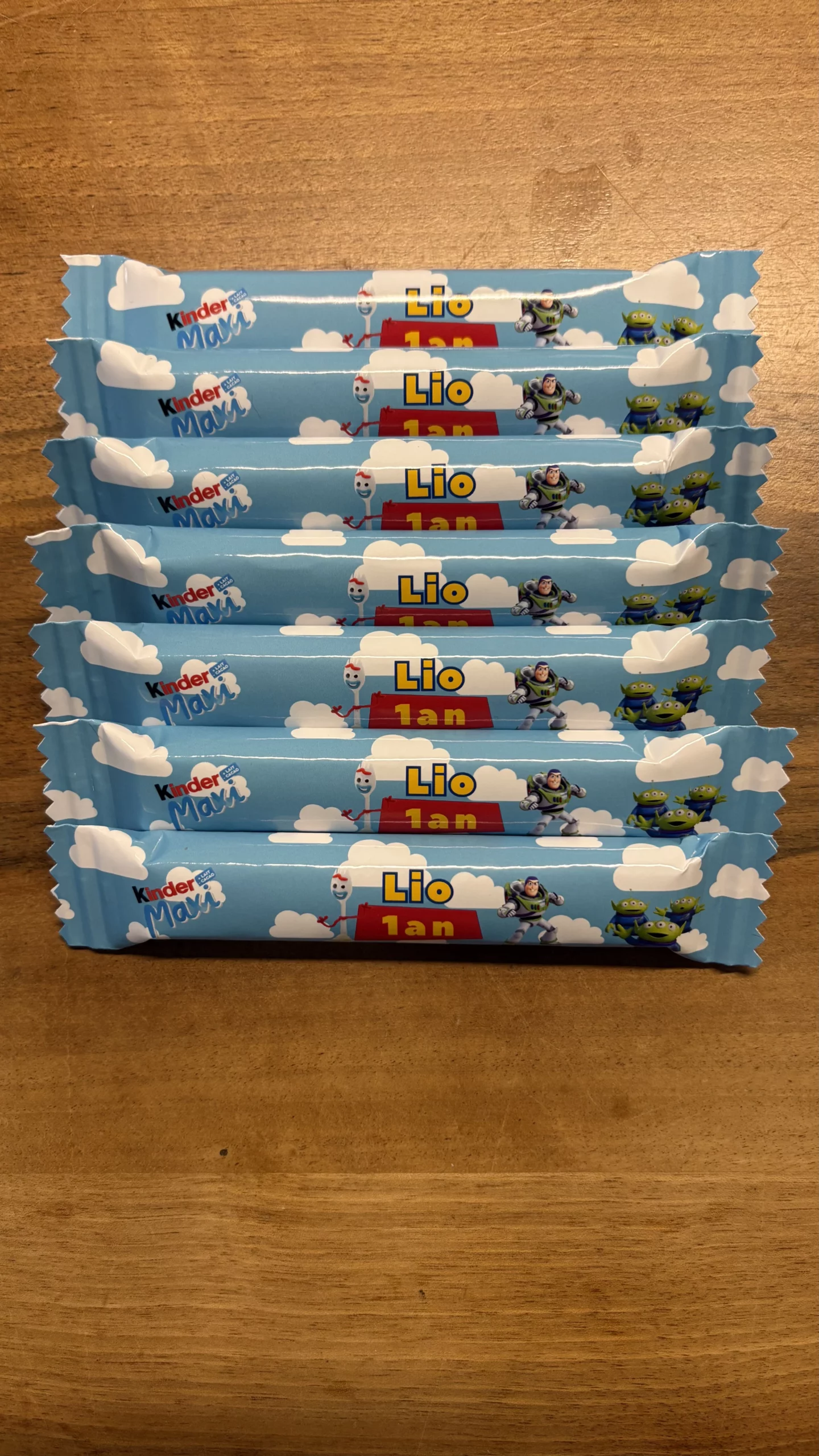 Emballage chocolat personnalisé pour anniversaire enfant